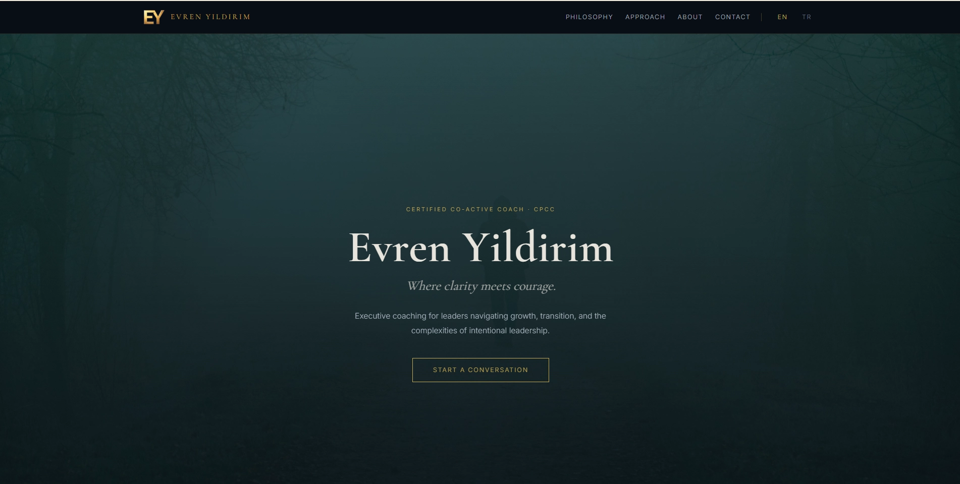 Evren Yildirim, CPCC website preview